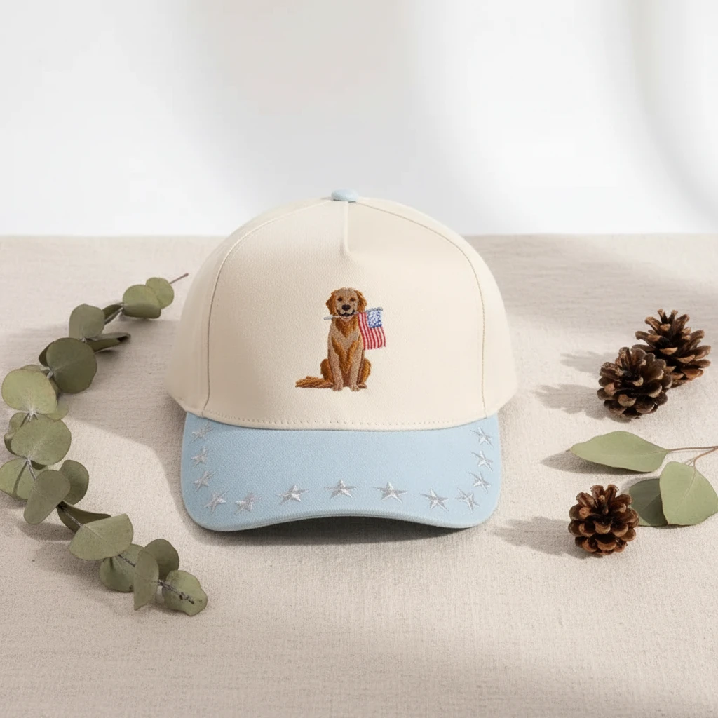 Americana Golden Retriever Cap