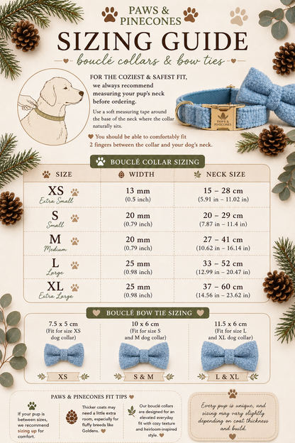 The Bouclé Bow Collar Set | Evergreen