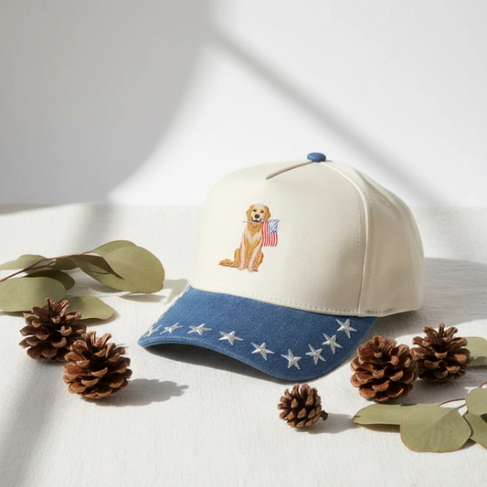 Americana Golden Retriever Cap