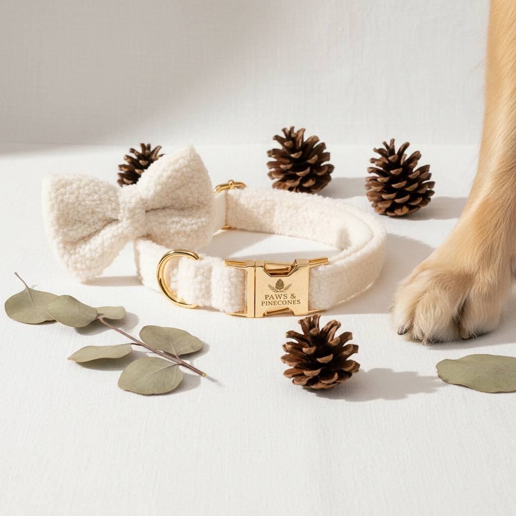 The Bouclé Bow Collar Set | Birchwood