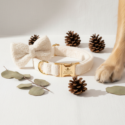 The Bouclé Bow Collar Set | Birchwood